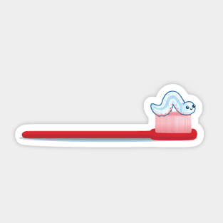 Slimy toothpaste Sticker